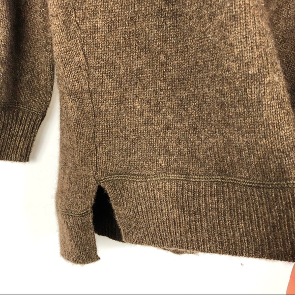 VINCE Brown Sweater Yak Hair & Wool Long Sleeve - Picture 7 of 10